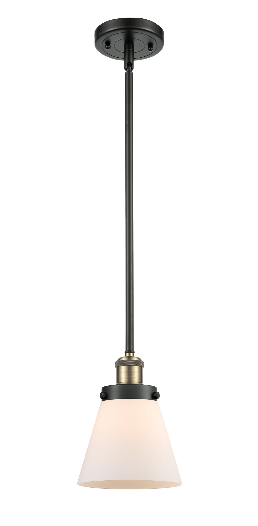 Innovations Lighting Cone 6" Mini Pendant - Black Antique Brass