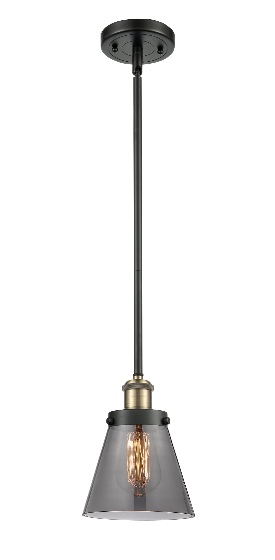 Innovations Lighting Cone 6" Mini Pendant - Black Antique Brass