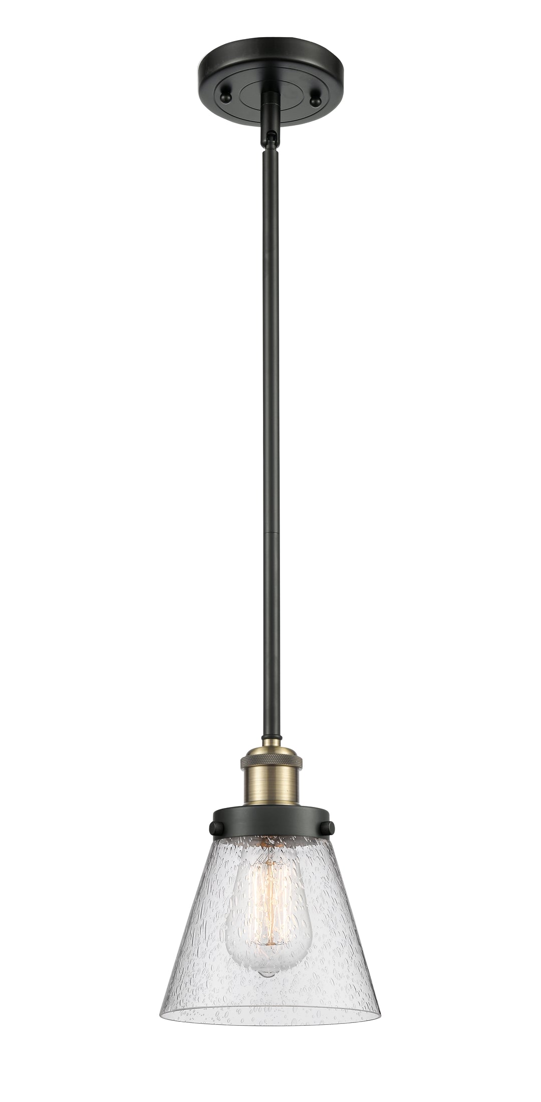 Innovations Lighting Cone 6" Mini Pendant - Black Antique Brass