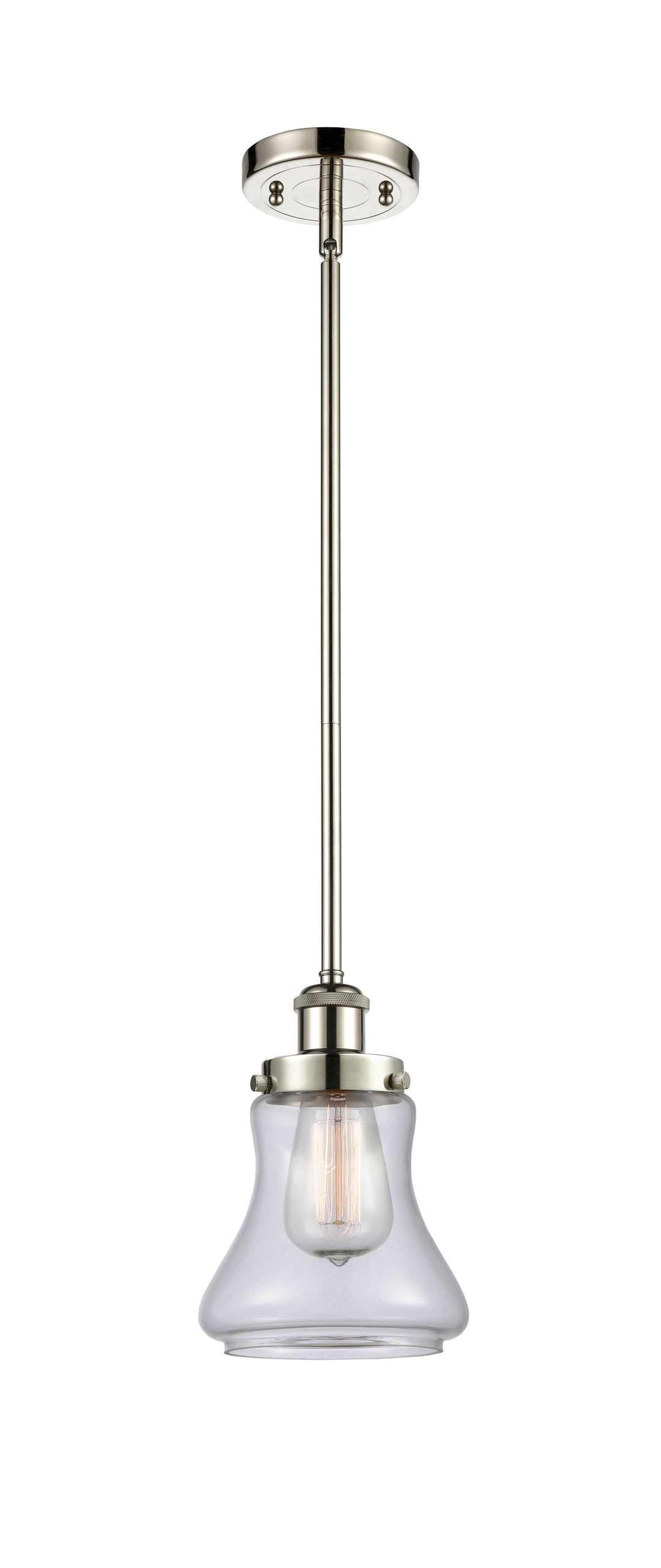 Innovations Lighting Bellmont 6" Mini Pendant - Polished Nickel Mini-Pendants Innovations Lighting Clear ; Glass Type: Transparent  