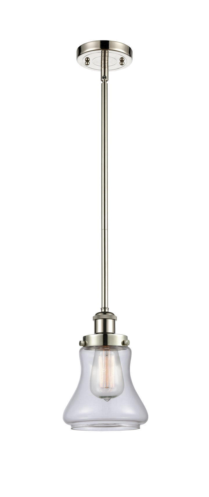 Innovations Lighting Bellmont 6" Mini Pendant - Polished Nickel Mini-Pendants Innovations Lighting Clear ; Glass Type: Transparent  