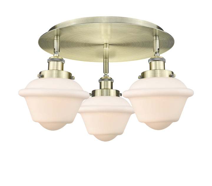 Innovations Lighting Oxford Flush Mount - Antique Brass