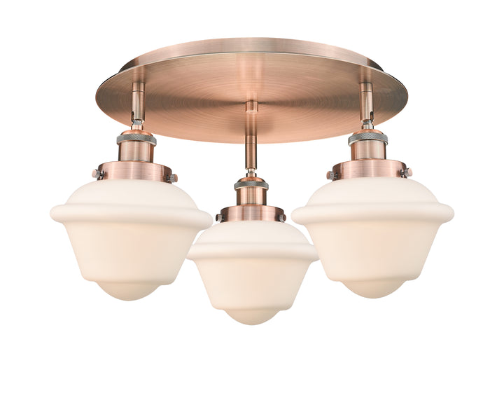 Innovations Lighting Oxford Flush Mount - Antique Copper