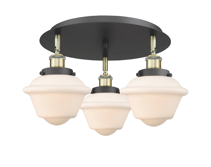 Innovations Lighting Oxford Flush Mount - Black Antique Brass