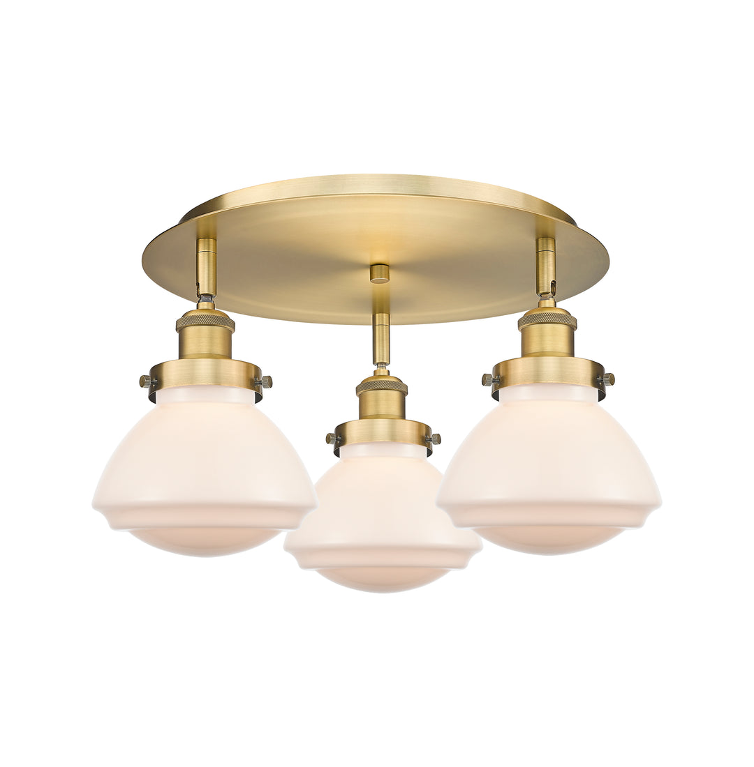 Innovations Lighting Olean Flush Mount - Brushed Brass