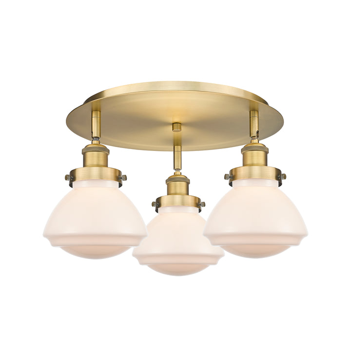 Innovations Lighting Olean Flush Mount - Brushed Brass