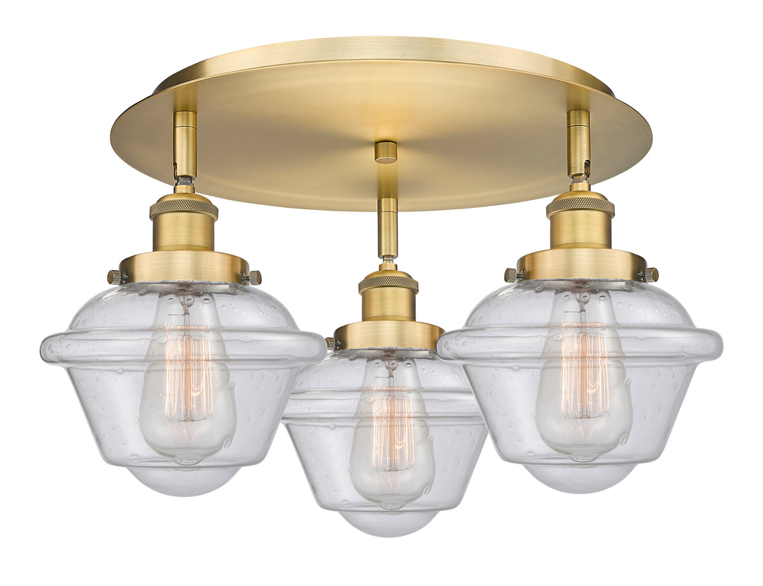 Innovations Lighting Oxford Flush Mount - Brushed Brass