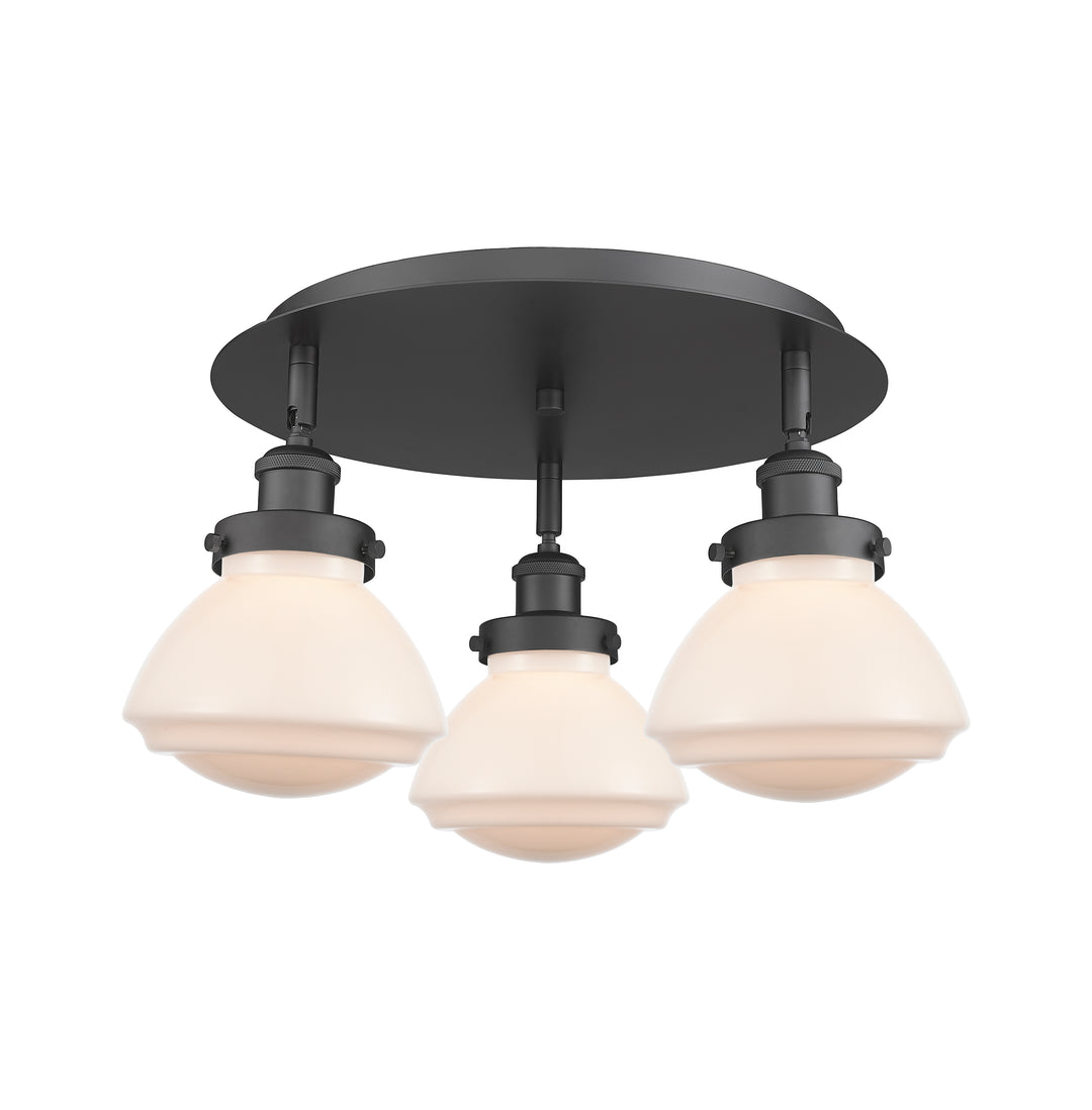 Innovations Lighting Olean Flush Mount - Matte Black