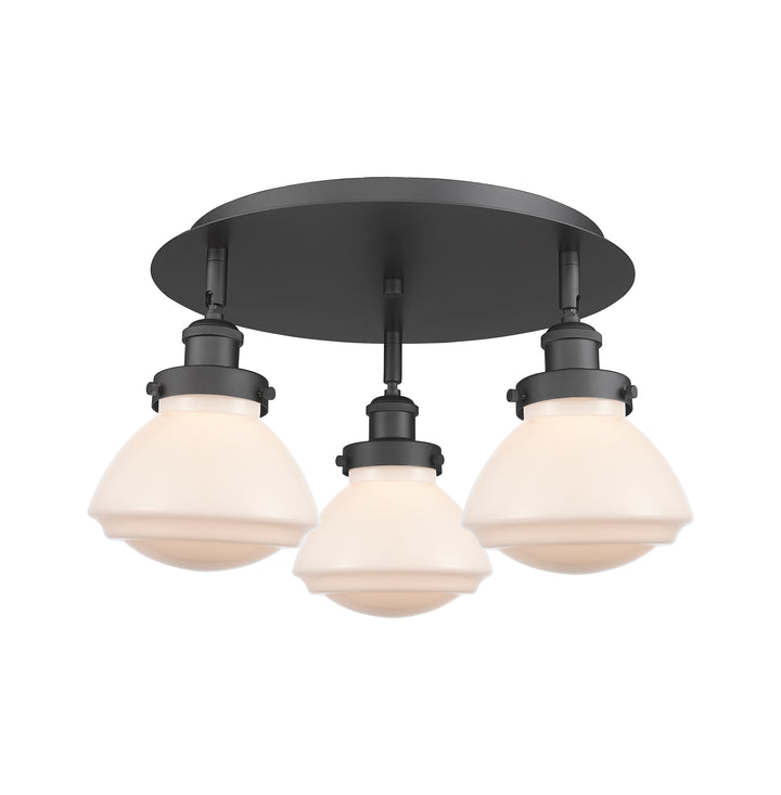 Innovations Lighting Olean Flush Mount - Matte Black