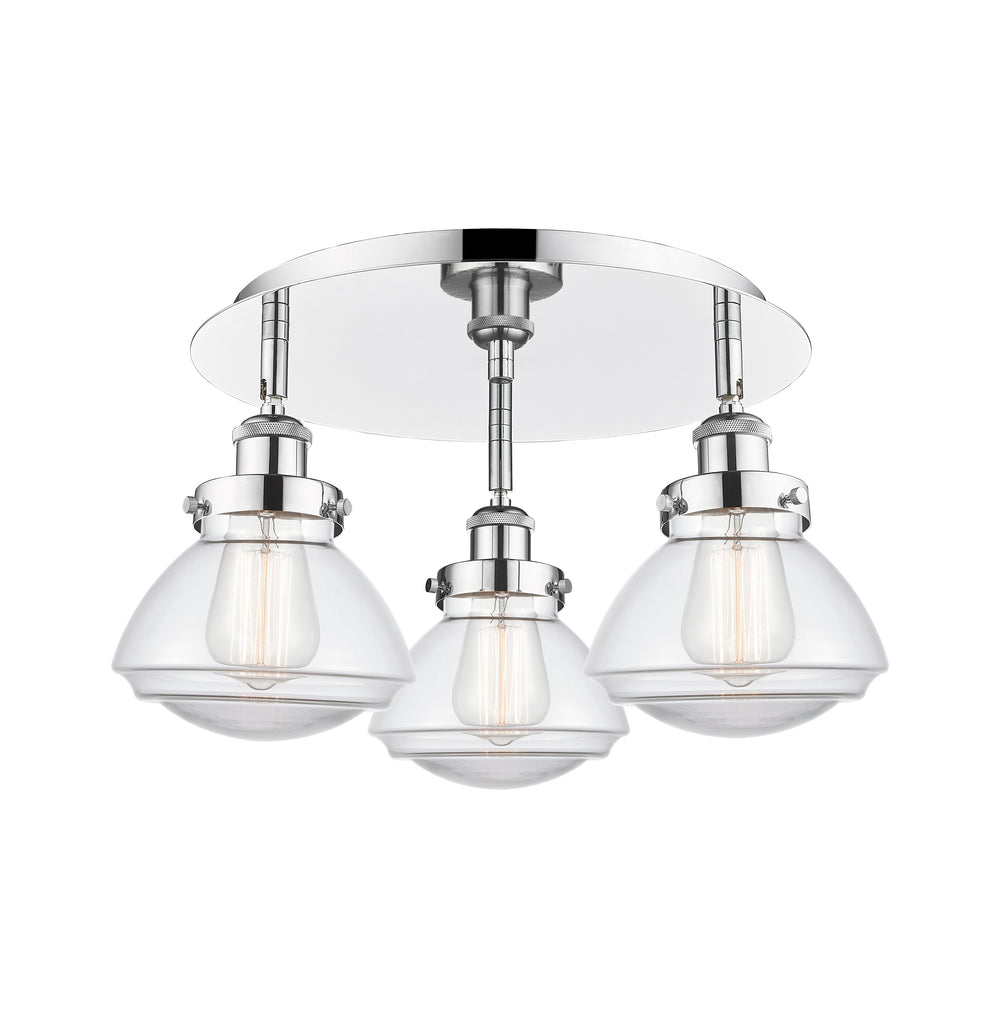 Innovations Lighting Olean Flush Mount - Polished Chrome