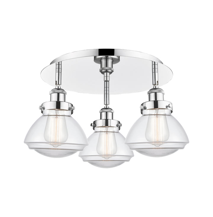 Innovations Lighting Olean Flush Mount - Polished Chrome