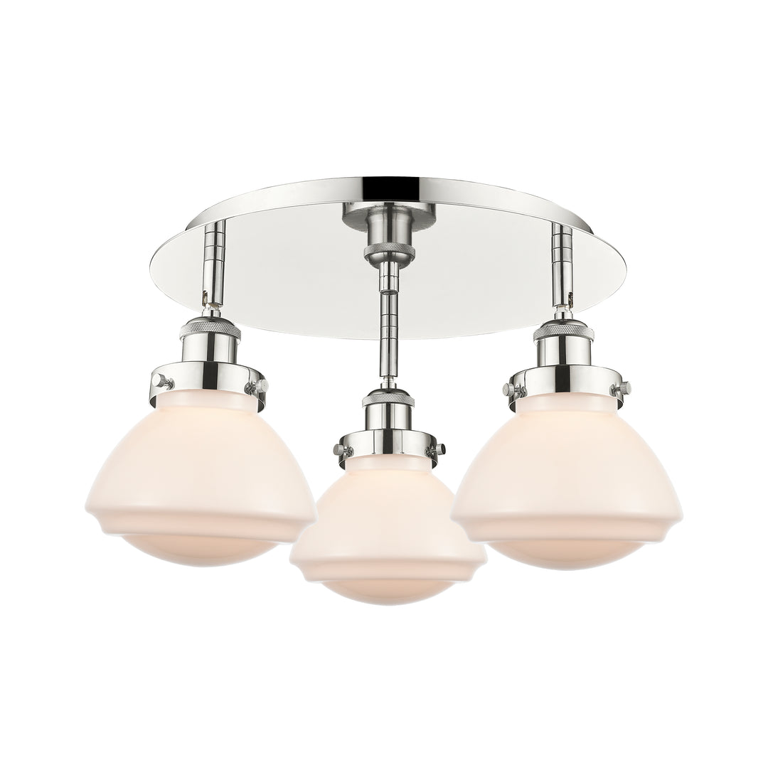 Innovations Lighting Olean Flush Mount - Polished Nickel