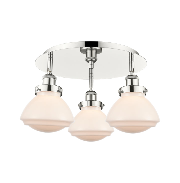 Innovations Lighting Olean Flush Mount - Polished Nickel