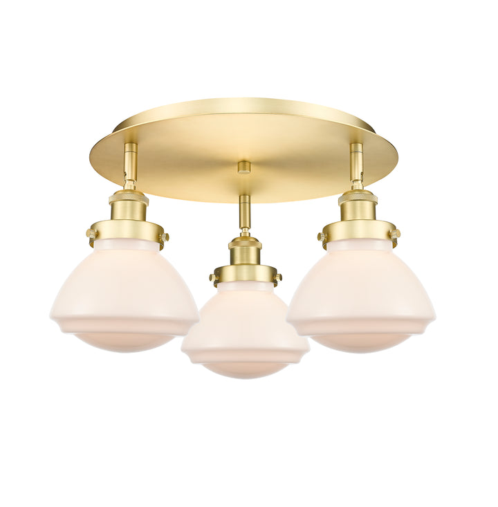 Innovations Lighting Olean Flush Mount - Satin Gold