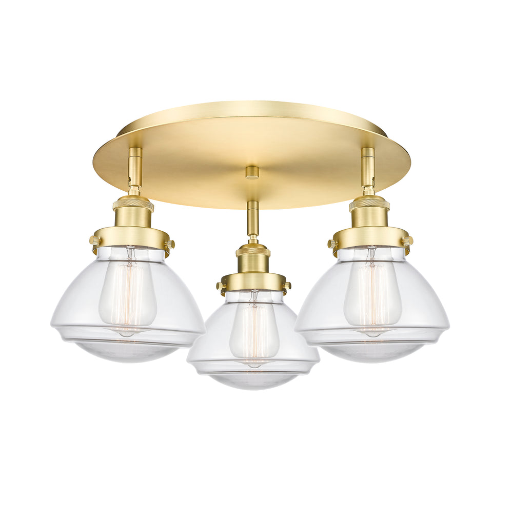 Innovations Lighting Olean Flush Mount - Satin Gold