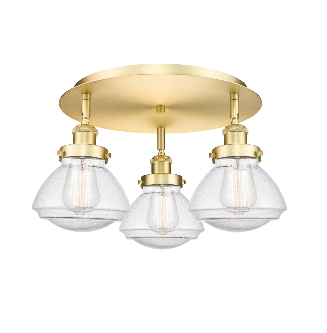 Innovations Lighting Olean Flush Mount - Satin Gold