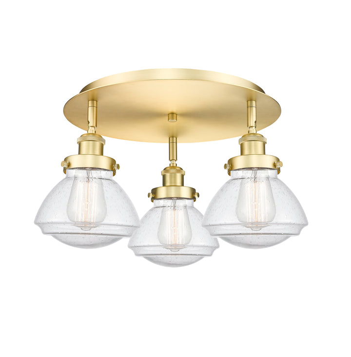 Innovations Lighting Olean Flush Mount - Satin Gold