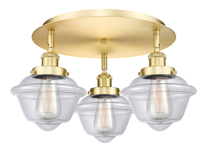 Innovations Lighting Oxford Flush Mount - Satin Gold