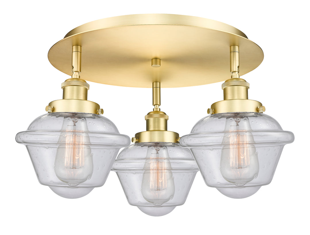 Innovations Lighting Oxford Flush Mount - Satin Gold