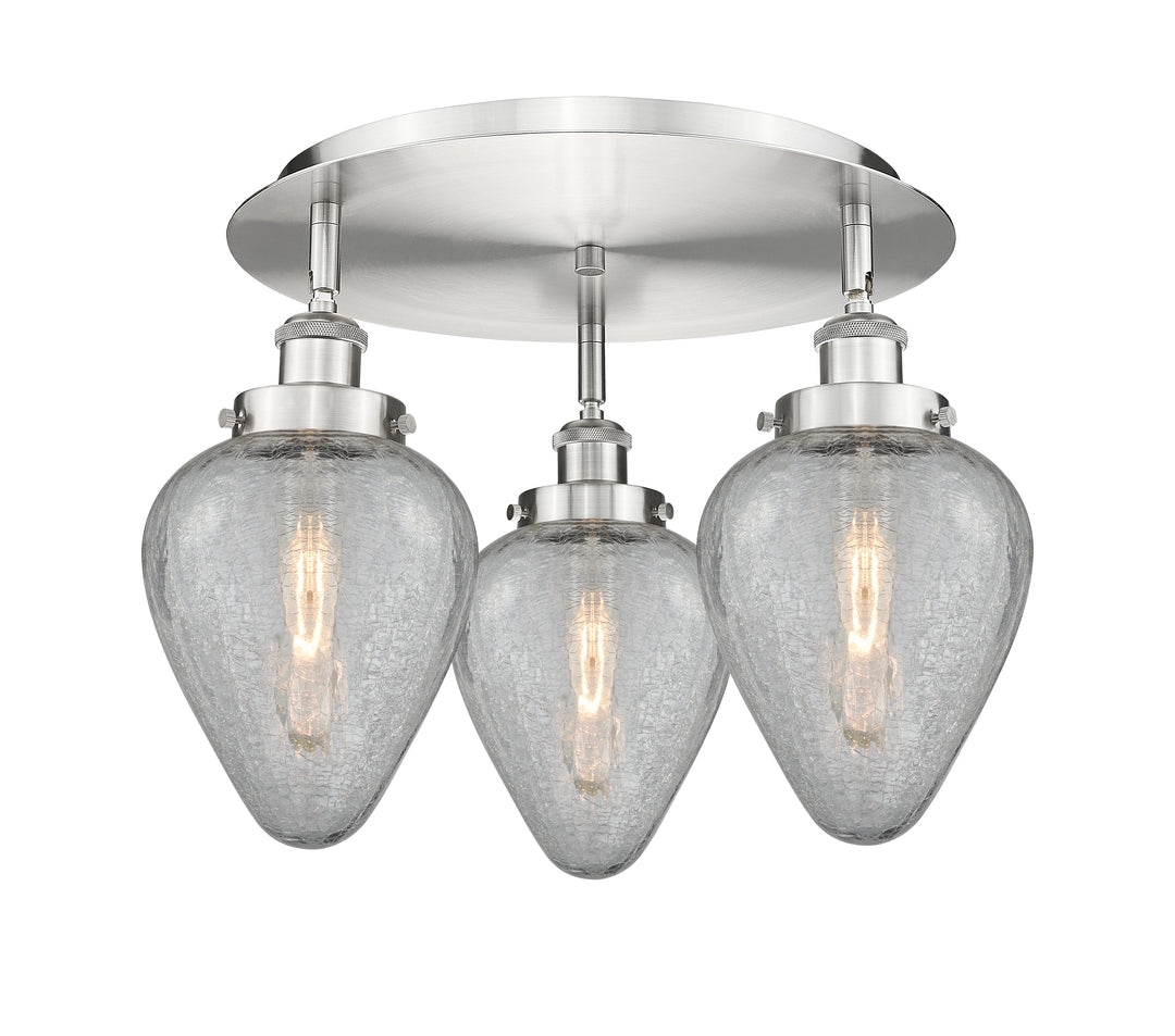 Innovations Lighting Geneseo 6" Flush Mount - Satin Nickel