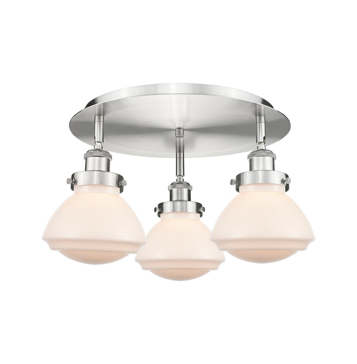 Innovations Lighting Olean Flush Mount - Satin Nickel