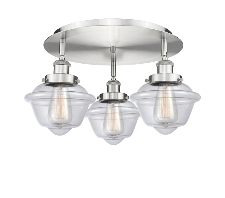 Innovations Lighting Oxford Flush Mount - Satin Nickel