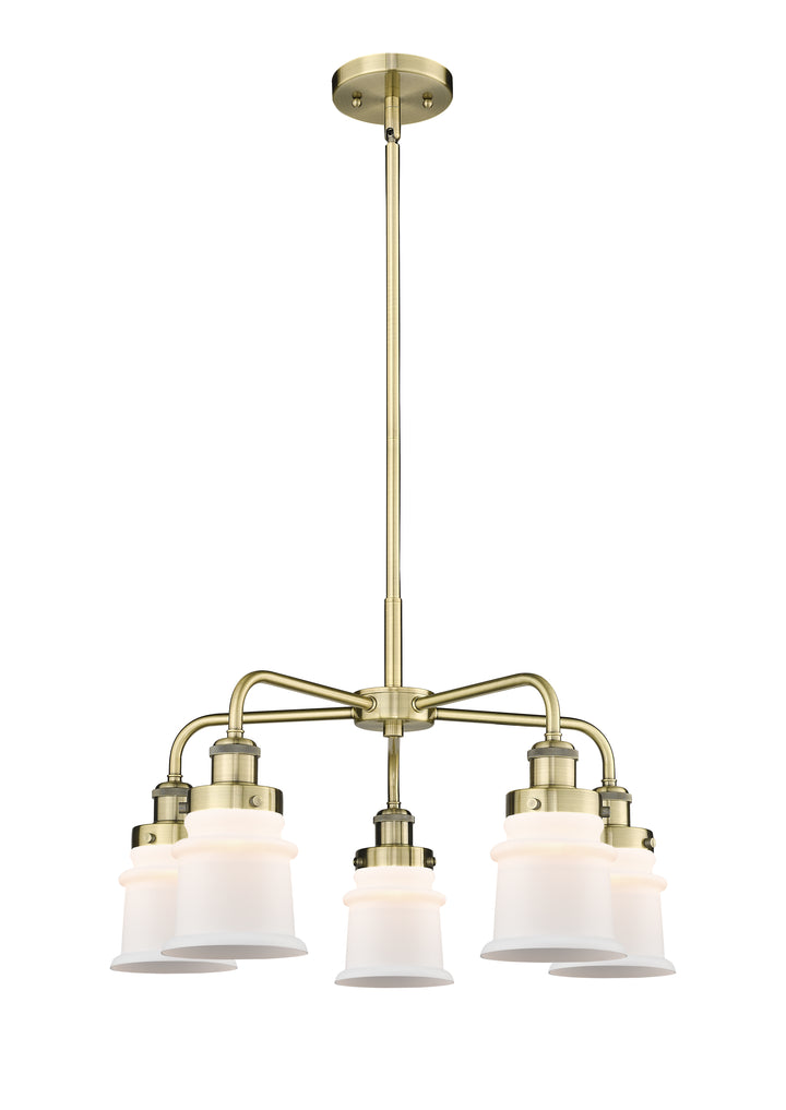 Innovations Lighting Canton Chandelier Chandeliers Innovations Lighting Antique Brass Matte White ; Glass Type: Frosted 