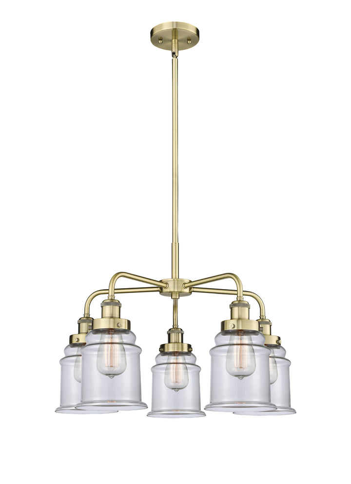 Innovations Lighting Canton 6" Chandelier Chandeliers Innovations Lighting Antique Brass Clear ; Glass Type: Clear 