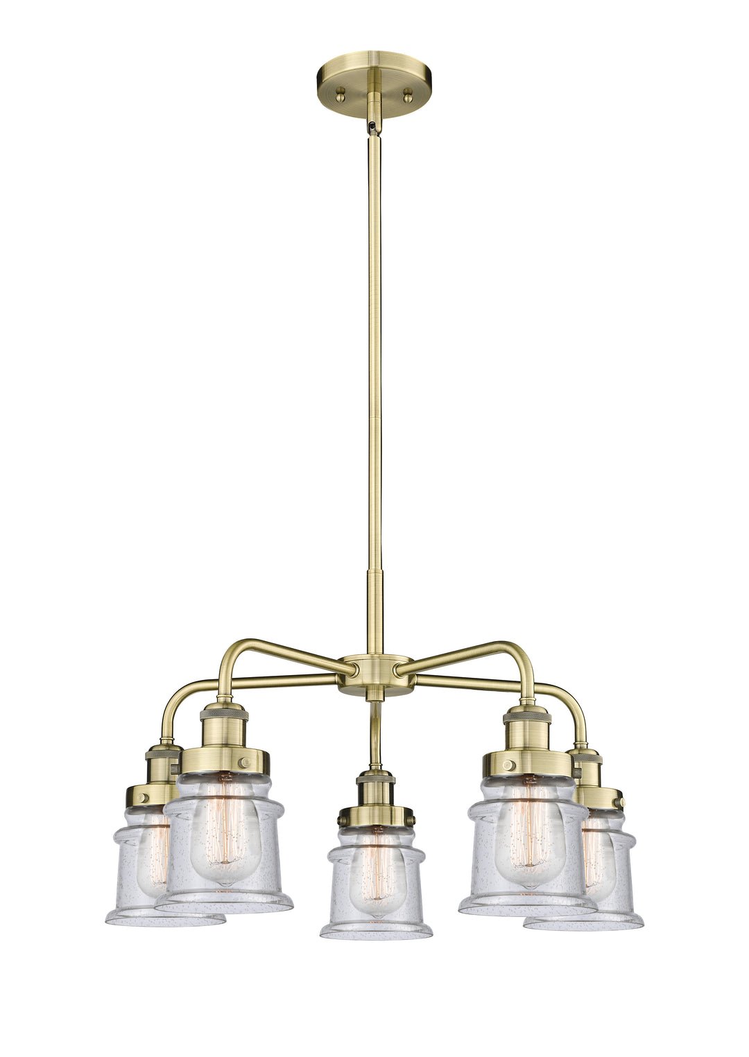 Innovations Lighting Canton Chandelier Chandeliers Innovations Lighting Antique Brass Seedy ; Glass Type: Seeded 