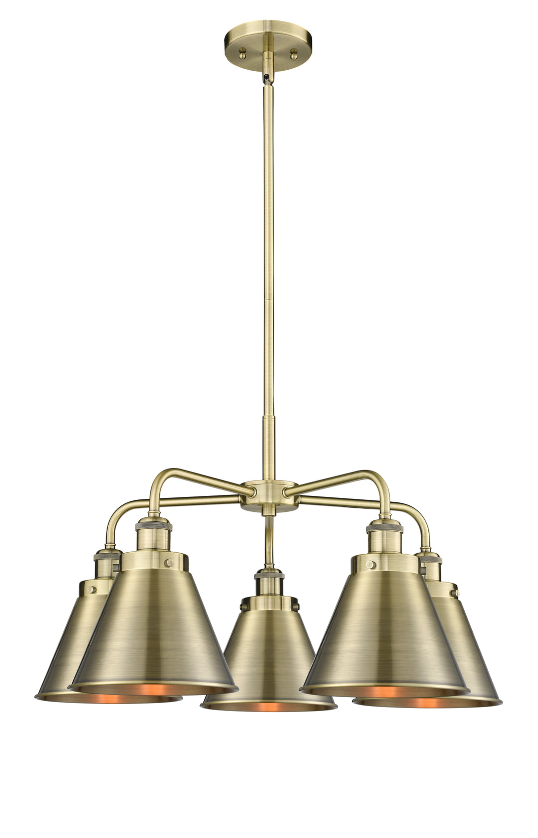 Innovations Lighting Appalachian 8" Chandelier Chandeliers Innovations Lighting Antique Brass  