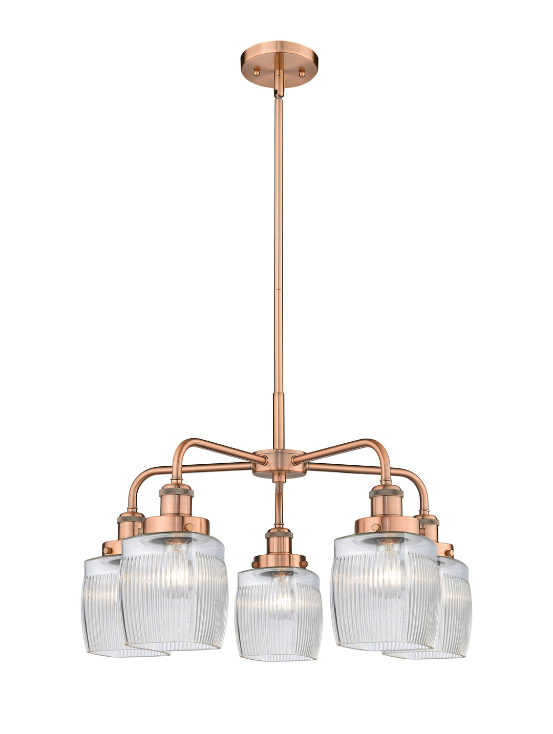Innovations Lighting Colton Chandelier - Antique Copper