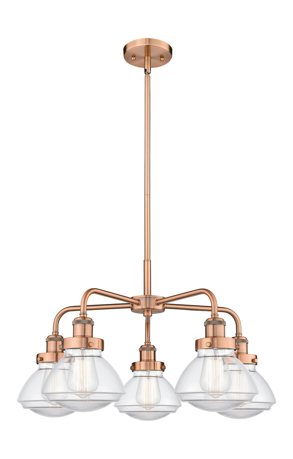 Innovations Lighting Olean Chandelier - Antique Copper