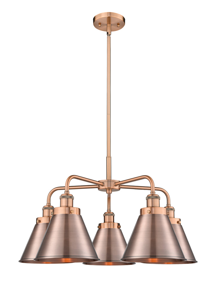 Innovations Lighting Appalachian 8" Chandelier Chandeliers Innovations Lighting Antique Copper  