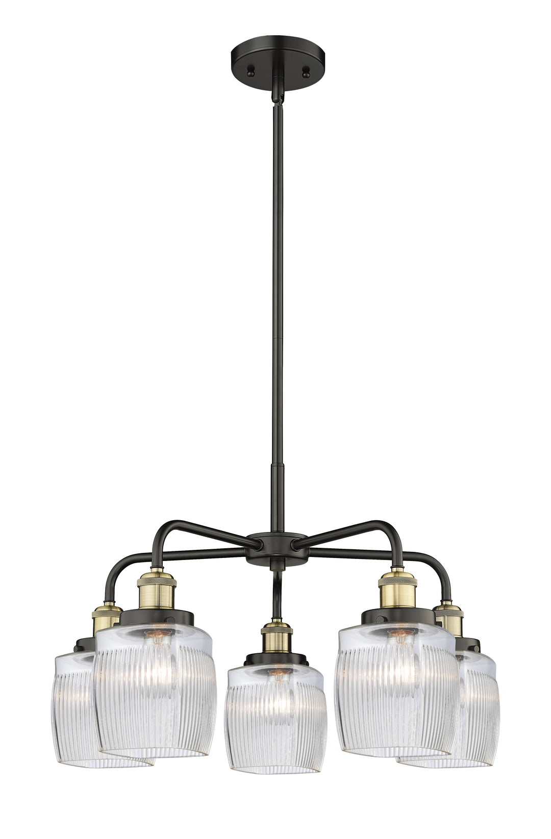 Innovations Lighting Colton Chandelier - Black Antique Brass