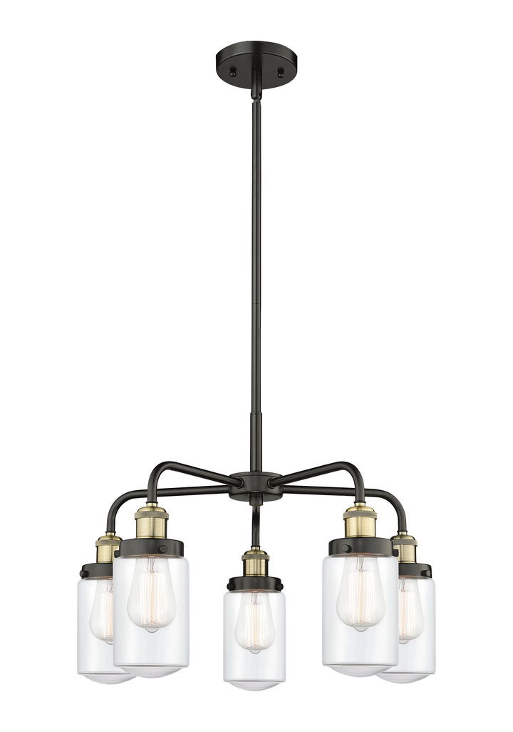Innovations Lighting Dover Chandelier - Black Antique Brass
