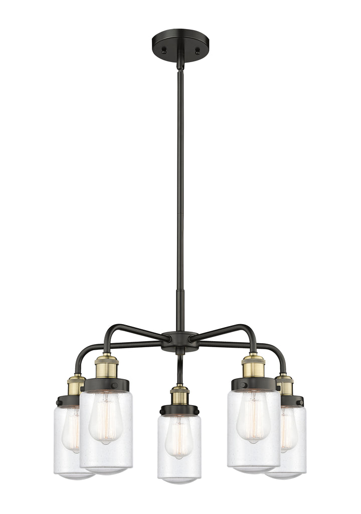 Innovations Lighting Dover Chandelier - Black Antique Brass