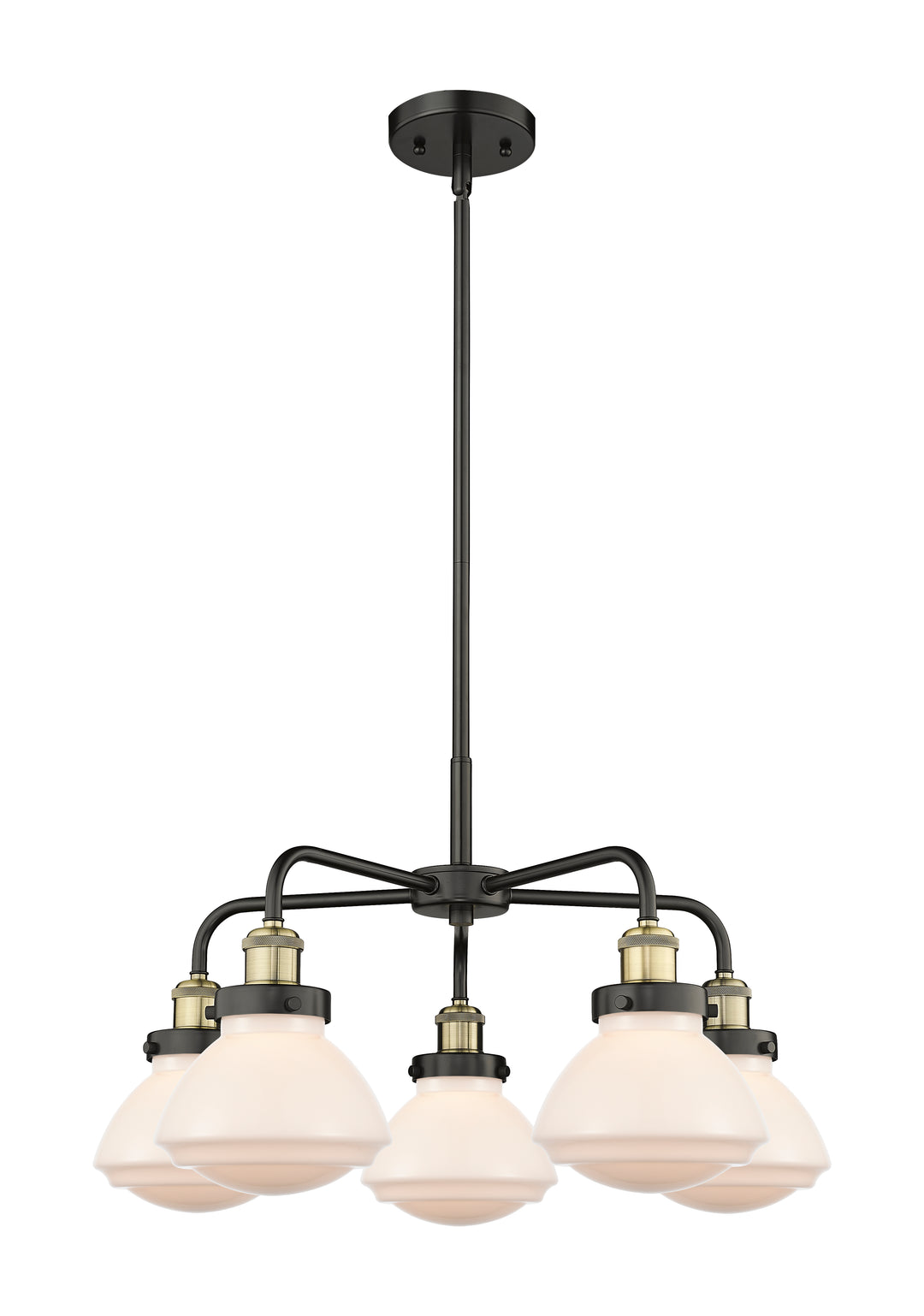 Innovations Lighting Olean Chandelier - Black Antique Brass