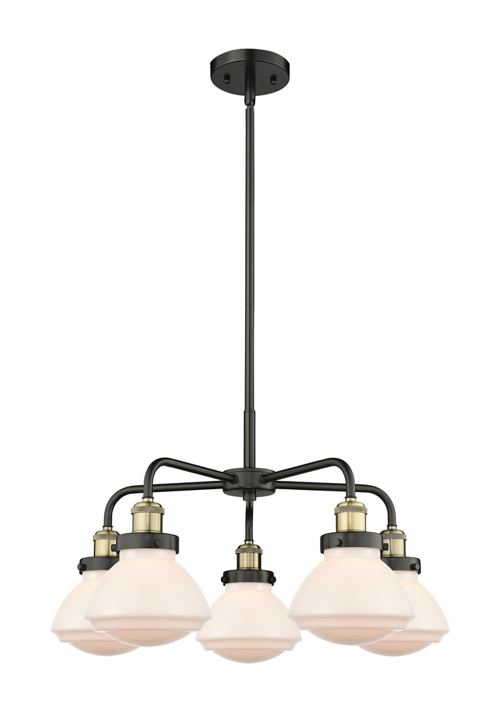 Innovations Lighting Olean Chandelier - Black Antique Brass