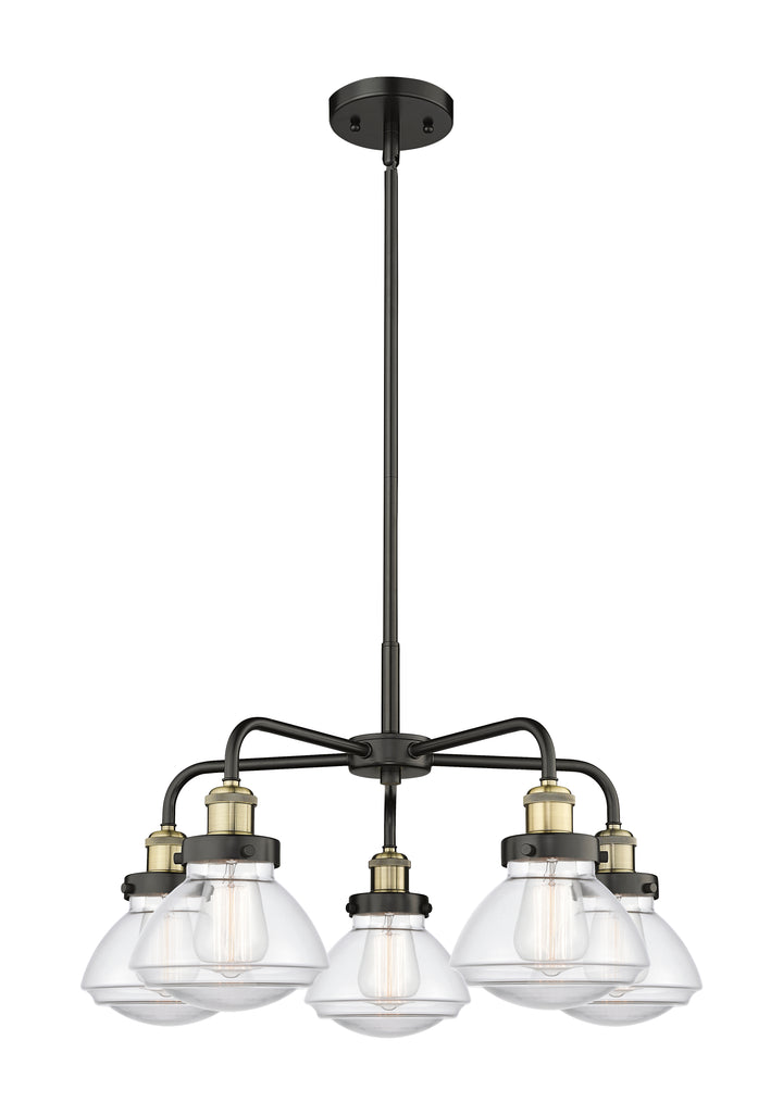 Innovations Lighting Olean Chandelier - Black Antique Brass