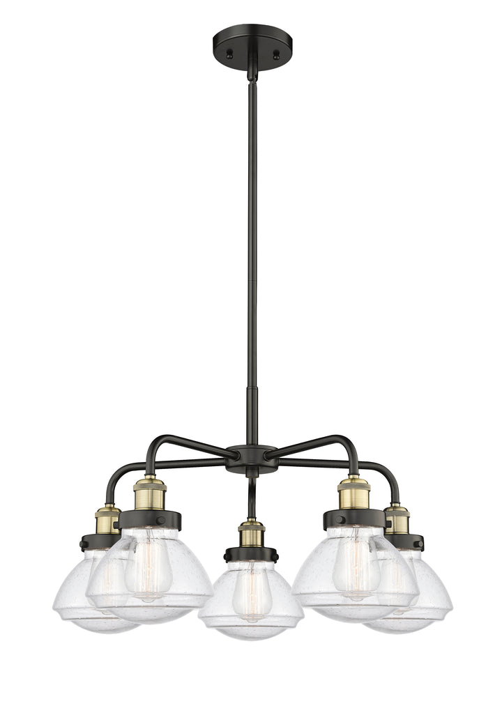 Innovations Lighting Olean Chandelier - Black Antique Brass