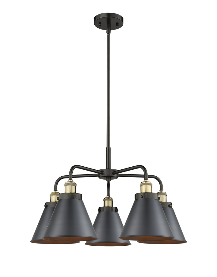 Innovations Lighting Appalachian 8" Chandelier Chandeliers Innovations Lighting Black Antique Brass  