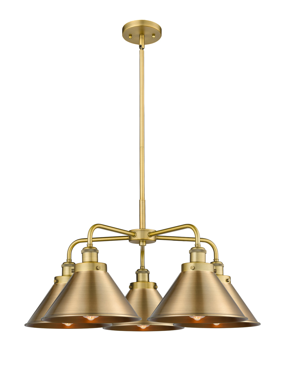 Innovations Lighting Briarcliff 10" Chandelier Chandeliers Innovations Lighting Brushed Brass  