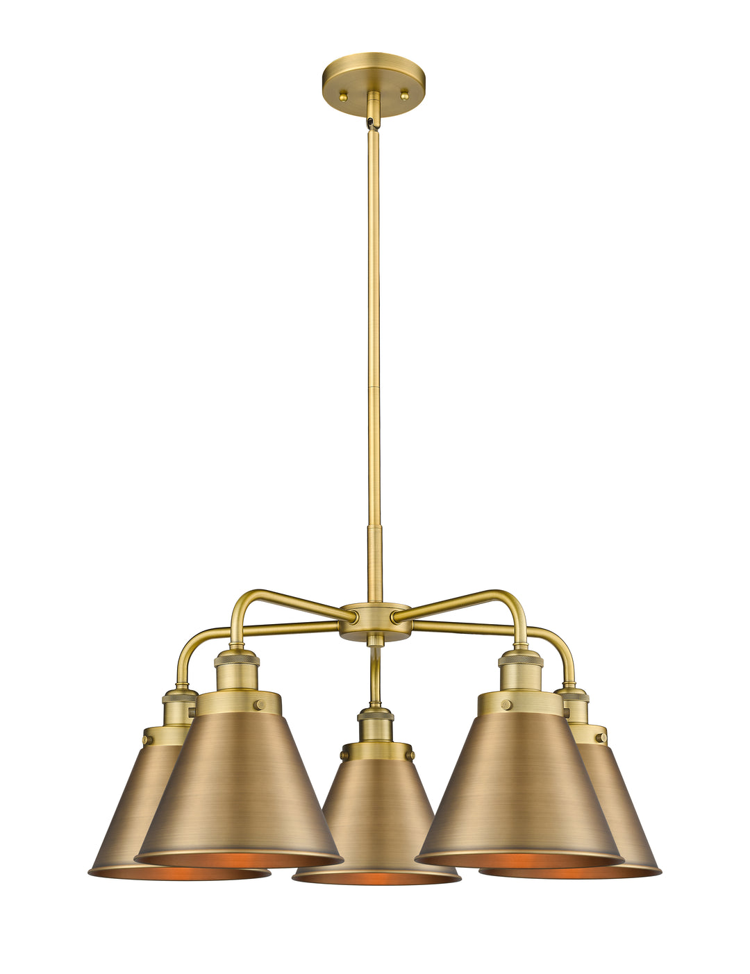 Innovations Lighting Appalachian 8" Chandelier Chandeliers Innovations Lighting Brushed Brass  