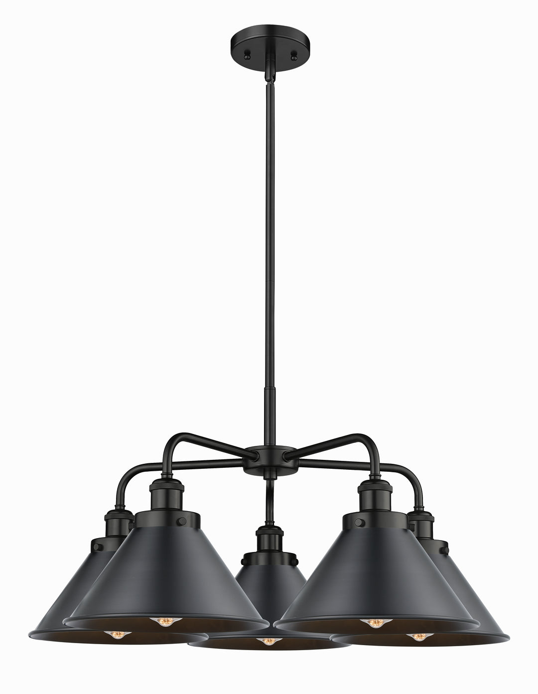 Innovations Lighting Briarcliff 10" Chandelier Chandeliers Innovations Lighting Matte Black  