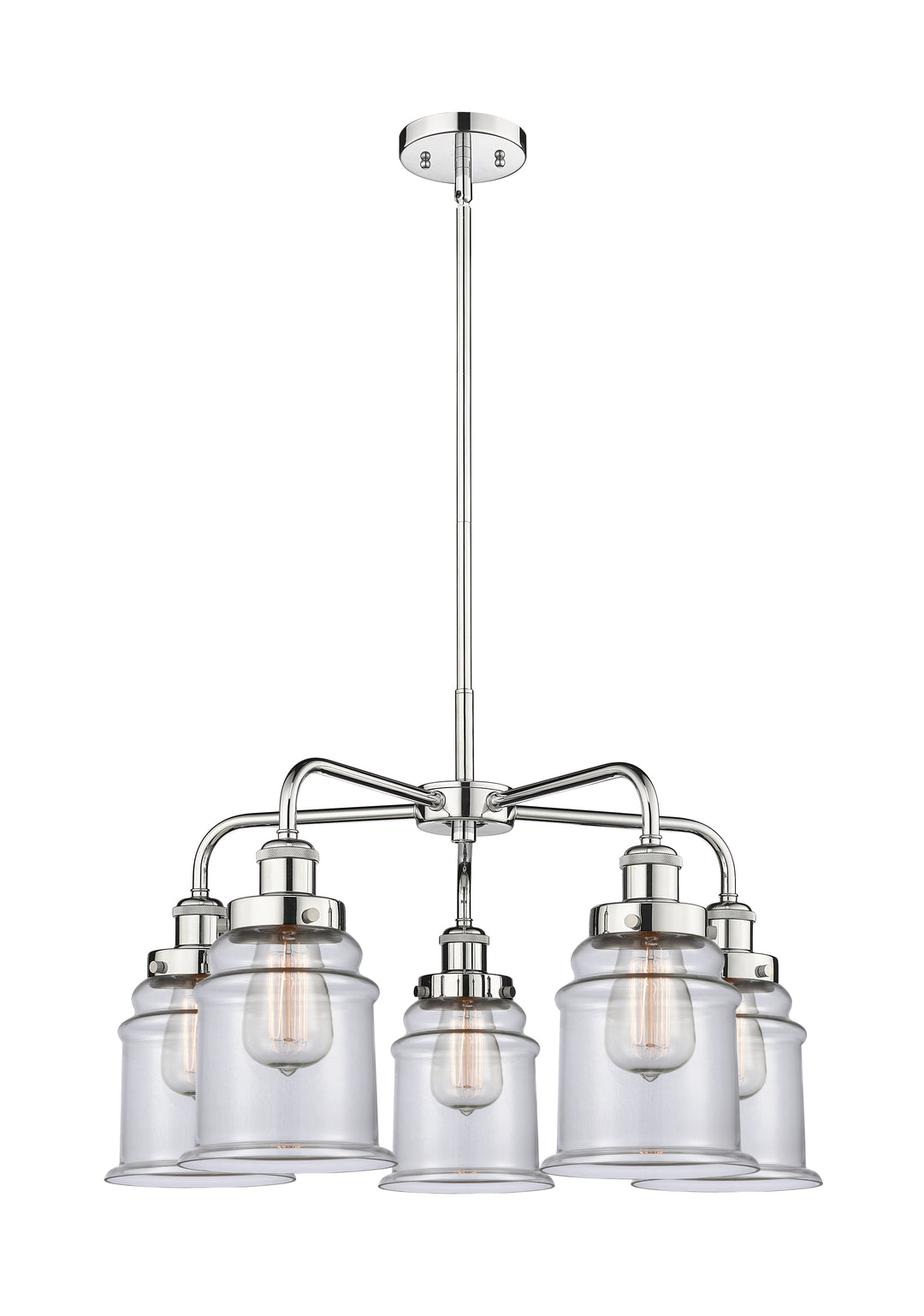 Innovations Lighting Canton 6" Chandelier Chandeliers Innovations Lighting Polished Chrome Clear ; Glass Type: Clear 