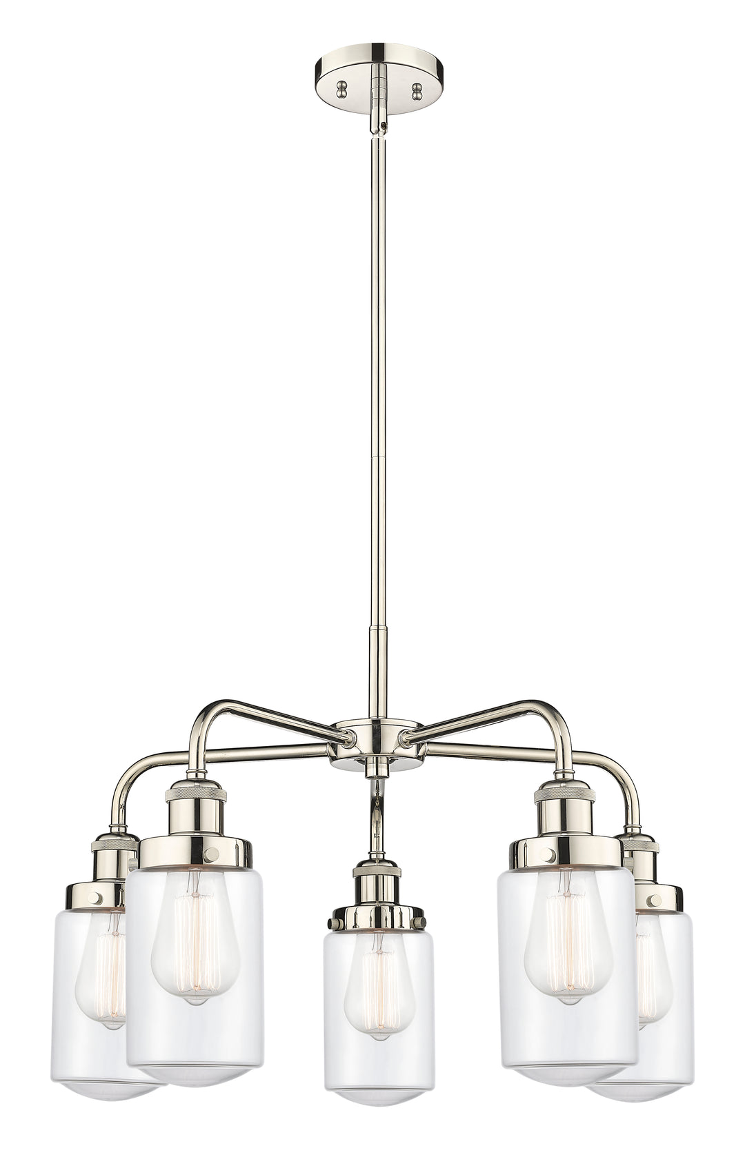 Innovations Lighting Dover Chandelier - Polished Nickel