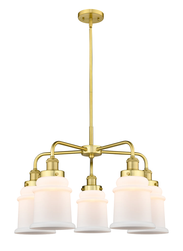 Innovations Lighting Canton 6" Chandelier Chandeliers Innovations Lighting Satin Gold Matte White ; Glass Type: Frosted 