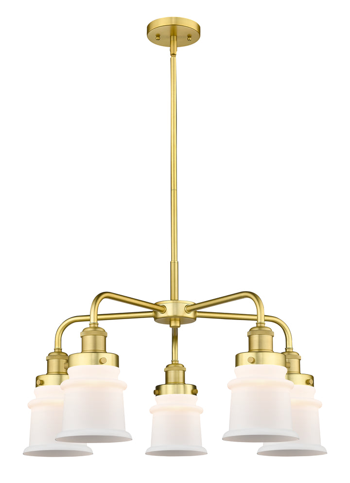 Innovations Lighting Canton Chandelier Chandeliers Innovations Lighting Satin Gold Matte White ; Glass Type: Frosted 