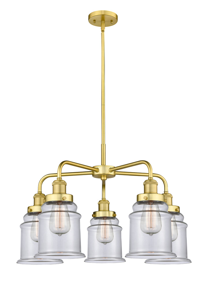 Innovations Lighting Canton 6" Chandelier Chandeliers Innovations Lighting Satin Gold Clear ; Glass Type: Clear 