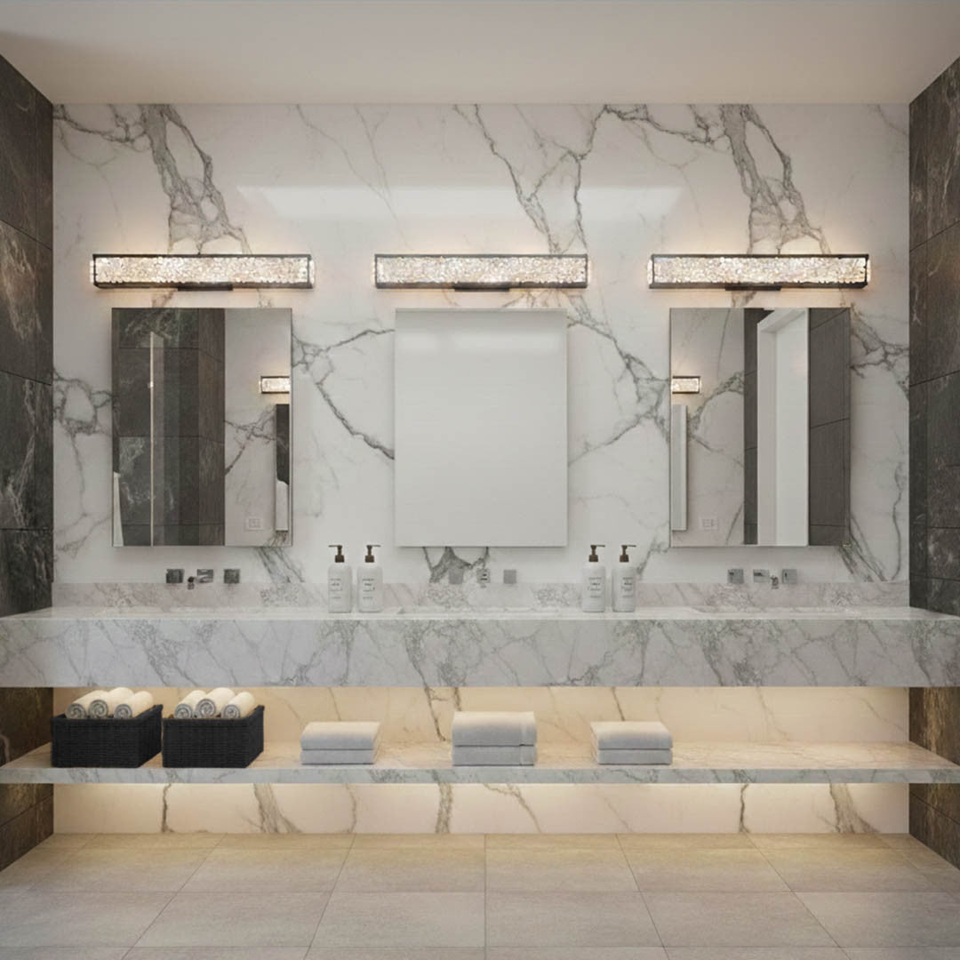 Fine Art Handcrafted Lighting Arctic Halo 32"W Bath Bar (Model 916050)